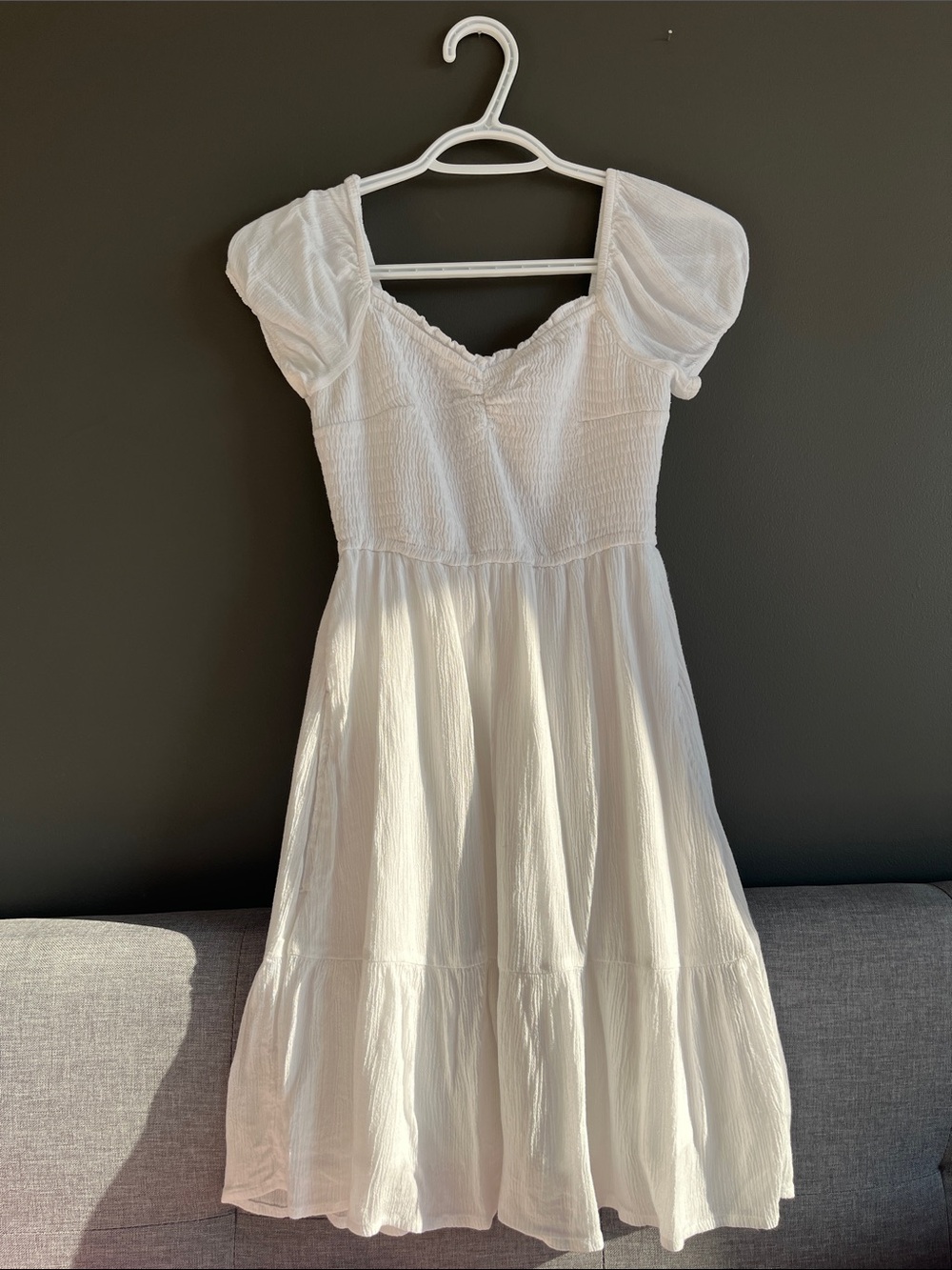 White Hollister Babydoll Dress